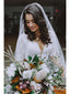 White Mermaid Lace Wedding Dresses with Sleeves Backless Rustic Bridal Dress AWD1363
