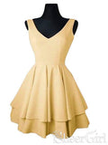 Yellow A-line Homecoming Dresses Sweet 16 Quinceanera Dress ARD2411-SheerGirl