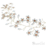 Hand-Made Crystal Floral Bridal Headband ACC1121-SheerGirl